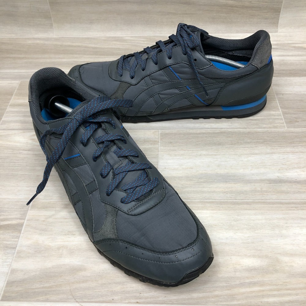 Asics Onitsuka Tiger D943N Gray Blue Suede Synthetic Active Gym Sneakers Size 14