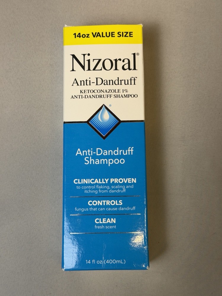 Nizoral Anti-Dandruff Shampoo Cleans & Controls Fresh Scent. 14oz value size NEW