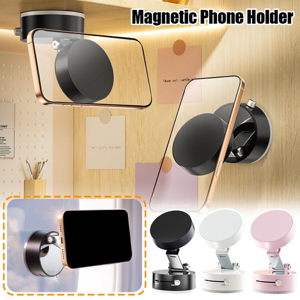 Vacuum Magnetic Suction Car Phone Holder with 360° Rotation - T7N7 D5K9