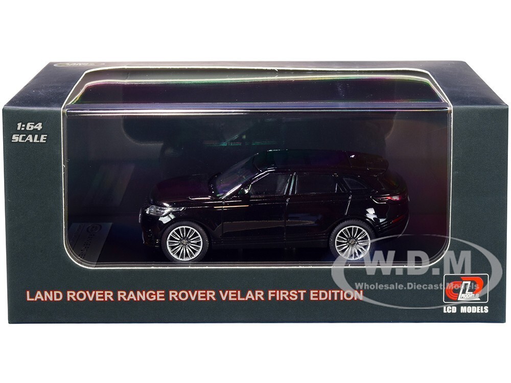 LAND/RANGE ROVER VELAR 1ST ED. BLACK 1/64 DIECAST CAR BY LCD MODELS LCD64001