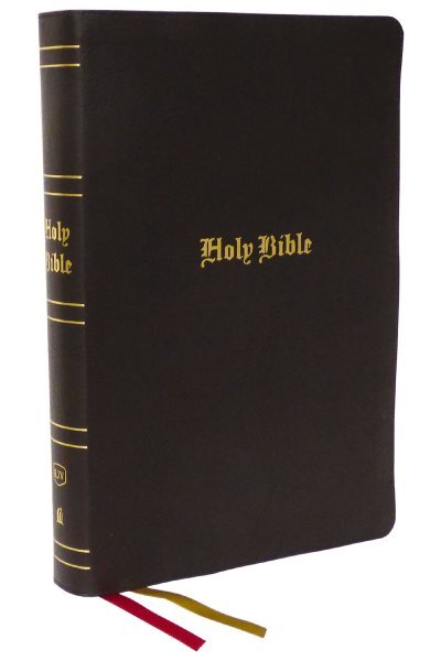 Holy Bible : King James Version, Brown, Bonded Leather, Red Letter, Comfort P...
