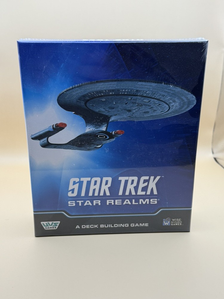 Experience the Star Trek Star Realms Deckbuilding Card Game In Hand for an immersive strategic space adventure