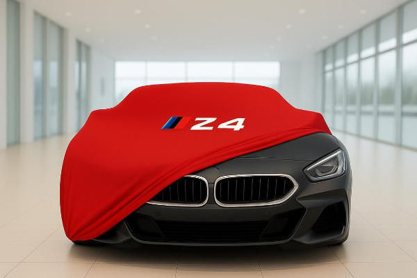 Red Car Cover For BMW Z4 Class Dust Proof Windproof  Combing Car Cover Indoor