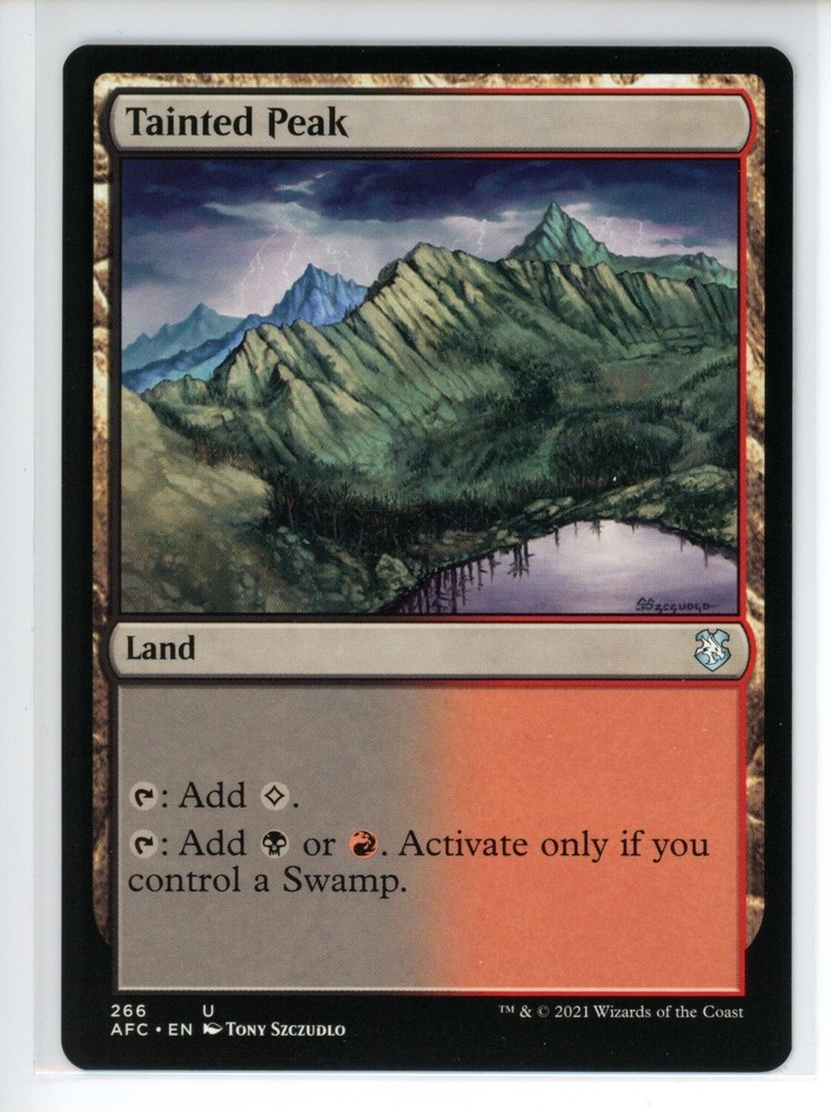TAINTED PEAK Forgotten Realms Commander #266 AFC(NM+)(MTG)