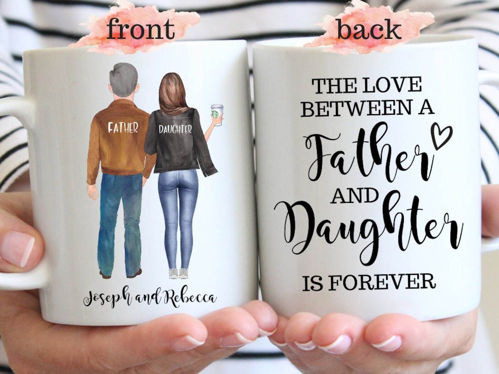 Father's Day Gift From Daughter Father Birthday Gift Personalized Dad Mug