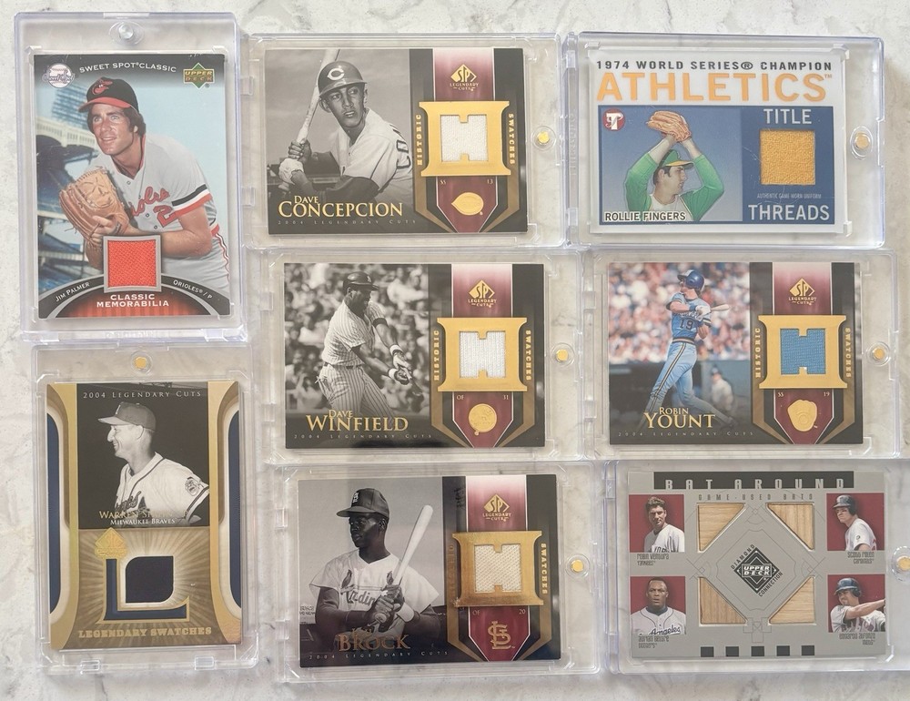 MLB HOF’s And Legends Game Worn Patches Lot  (8) NM/Mint!! 🔥🔥