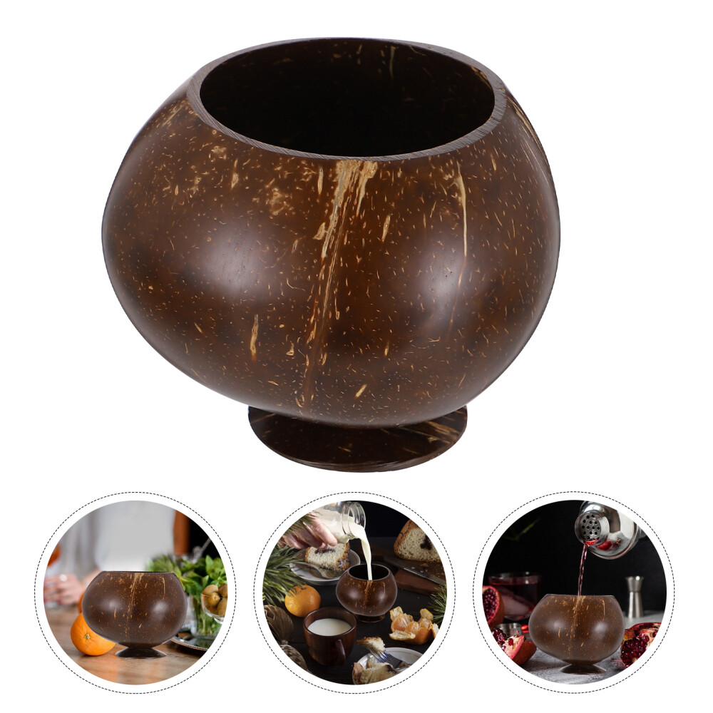 Coconut Shell Wine Glass Beach Themed Cup for Cocktails and Banquets