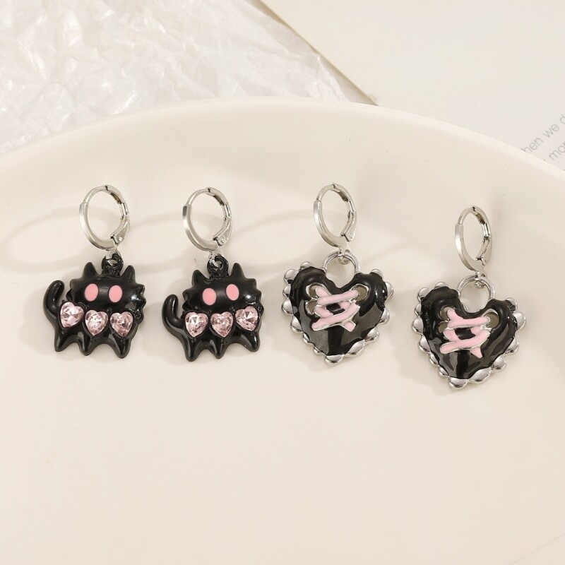 Beautiful Crystal Inlayed Pendant Earrings for the Fashion Forward Individuals