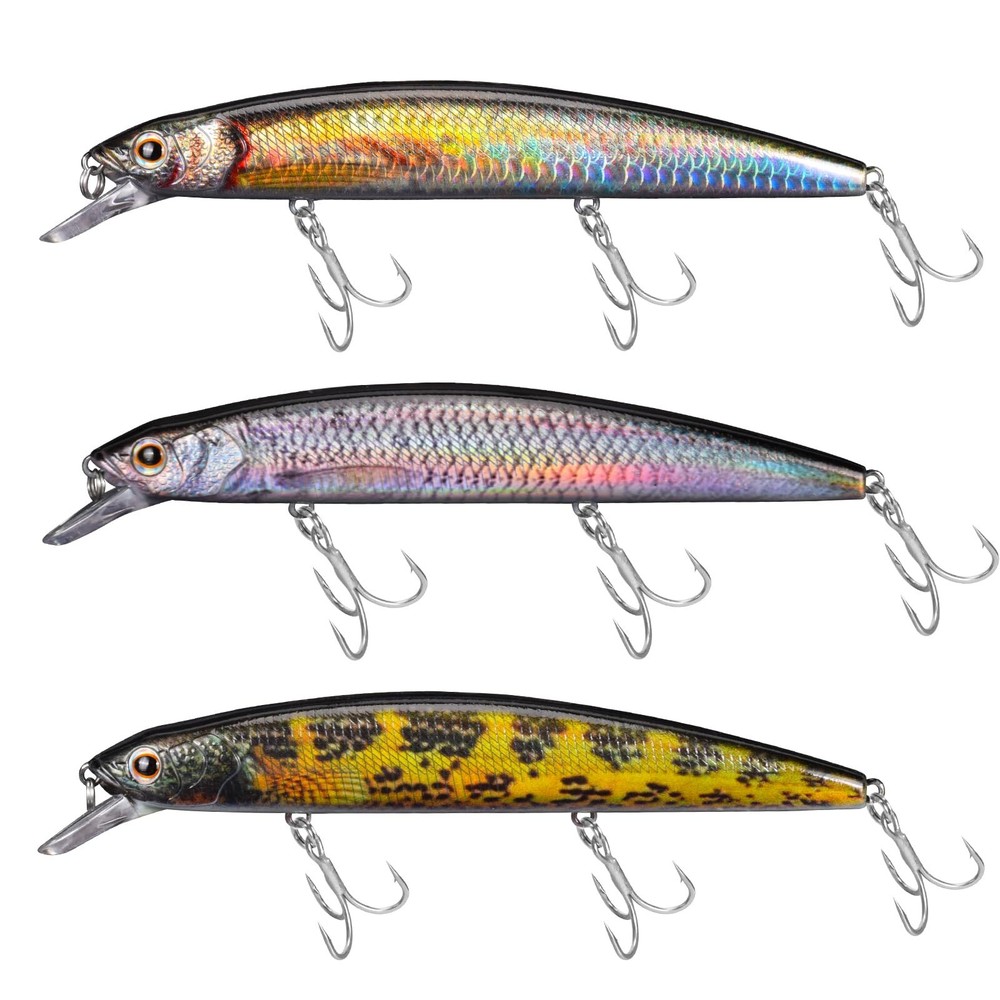 Fishing Lures for Freshwater Saltwater, Minnow Jerkbait and Crankbait are Sui...