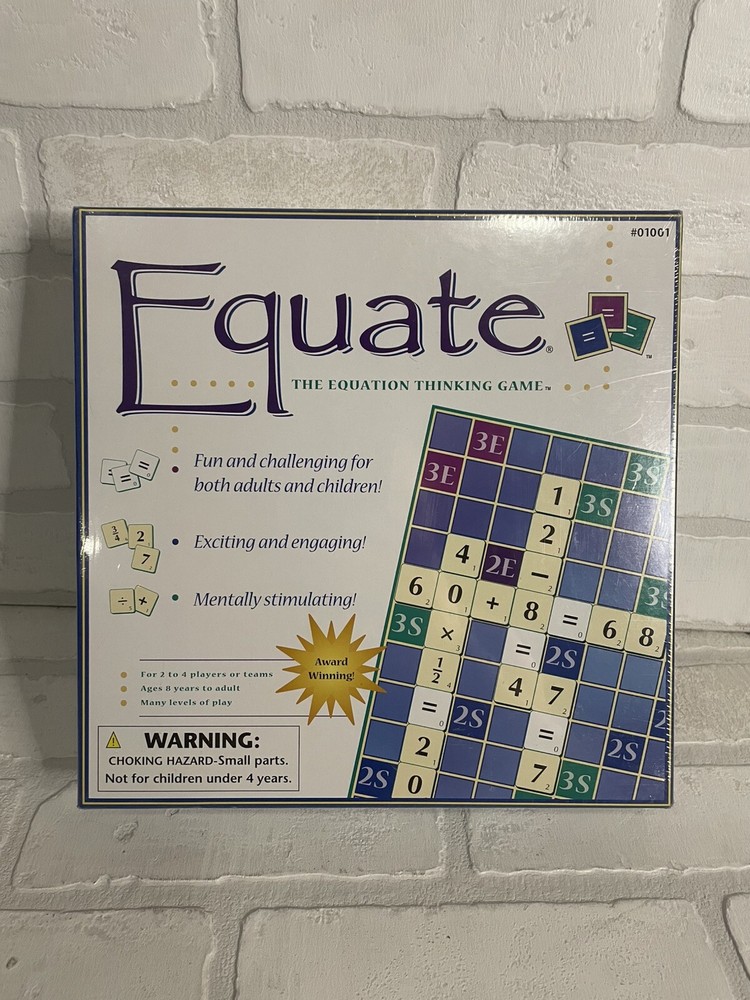 Equate Math Equation Board Game Educational Fun Sealed New