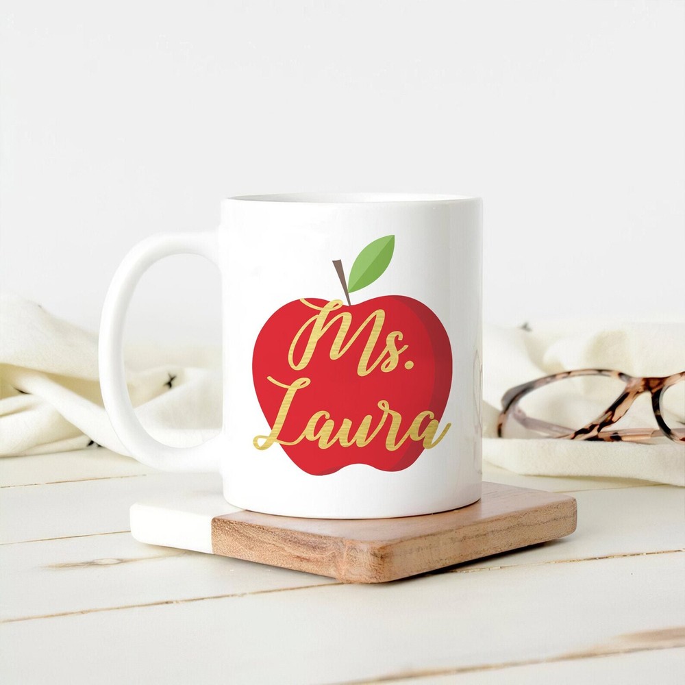 Personalized Teacher Name Mug Teacher Mug Back To School Mug Teacher Gift School