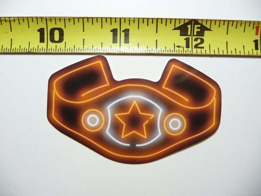 Championship Sports Belt Sticker Decal Neon Style Fun Scrapbooking