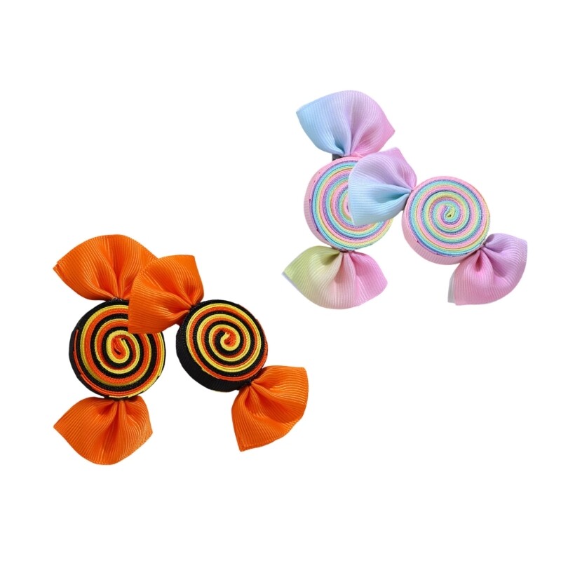 2 Cartoon Bright Hair Clips for Kids Colorful Hair Accessories