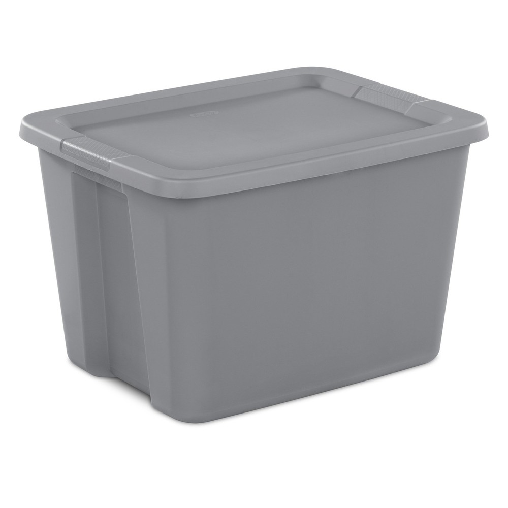 Sterilite 18 Gallon Large Storage Bin with Secure Snap-On Lid