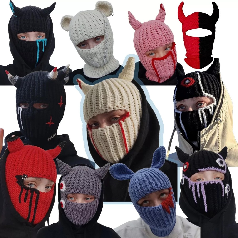 Full Face Winter Ski Mask Balaclava Tactical Outdoor Brimless Hat for Cold Weather