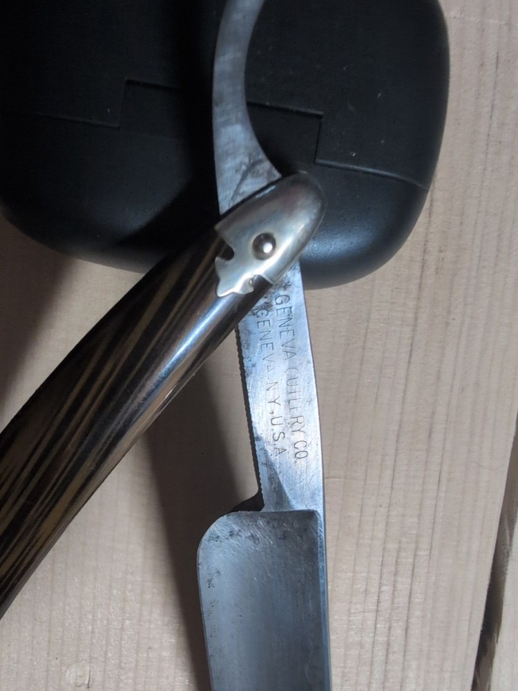 Vintage Geneva NY Cutlery Co USA Ontario Straight Razor