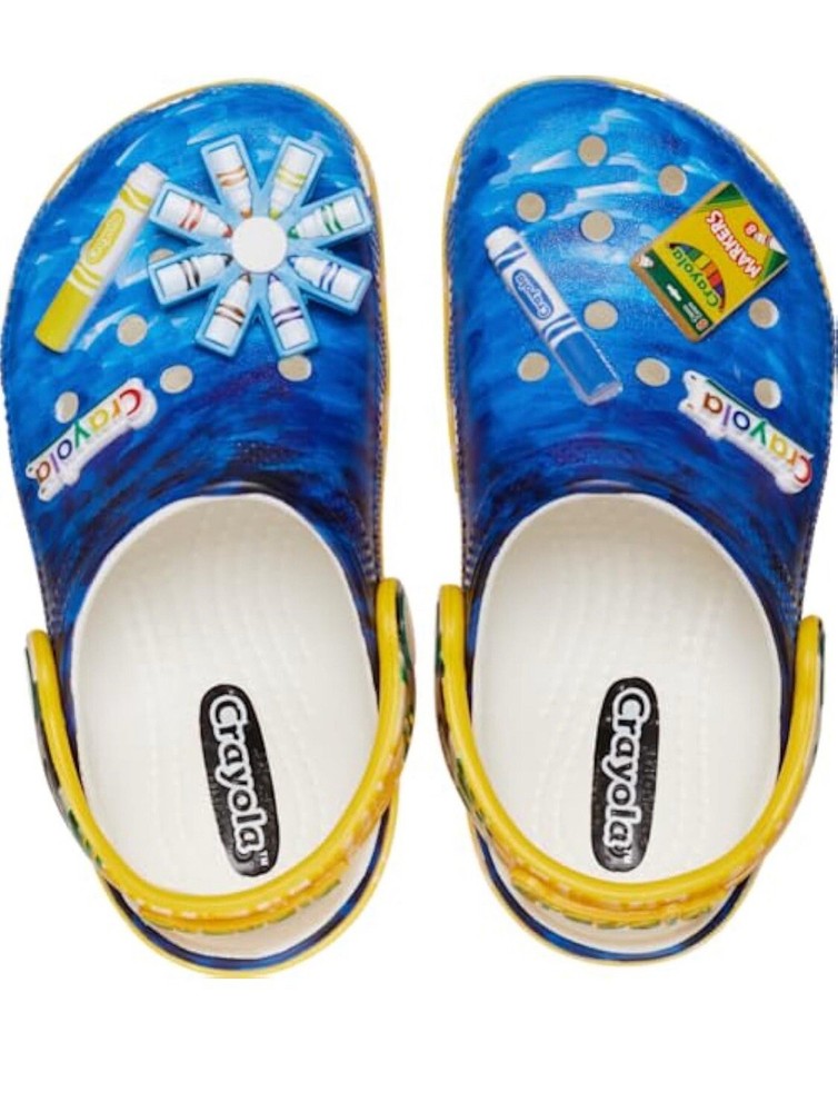 Brand New Kid's Crocs Crayola Classic Clogs  Size J3