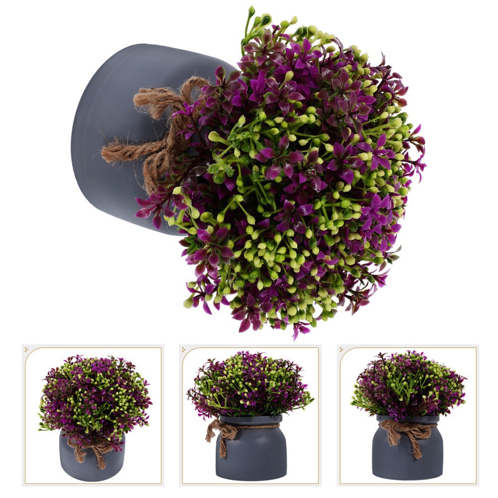 Stylish Artificial Potted Desktop Plant in Decorative Pot for Home or Office Decor