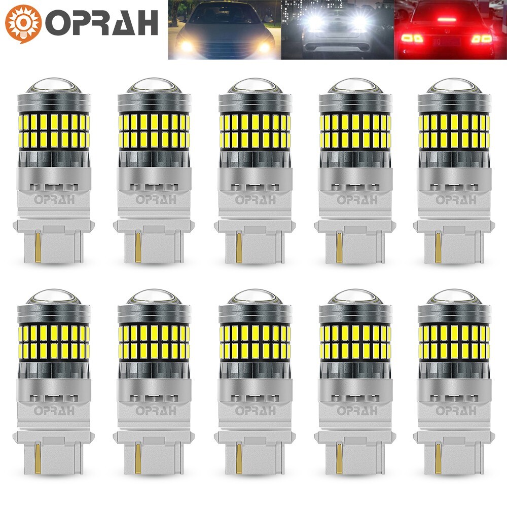 10x 3156 54SMD LED Brake Light Bulbs White Red Yellow P21/5w Car Stop Tail Lamp