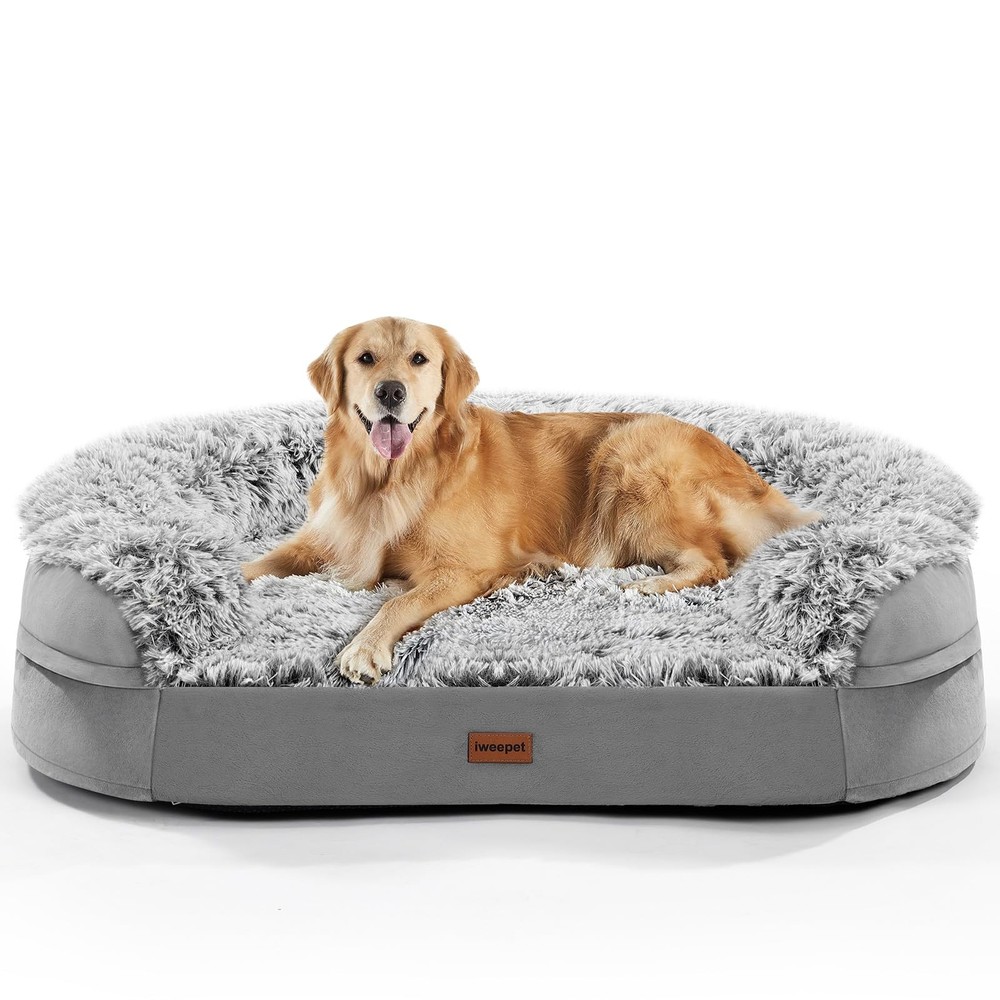 3.7 Inch Thick Orthopedic Dog Bed for Extra Large Dogs with Supportive Comfort