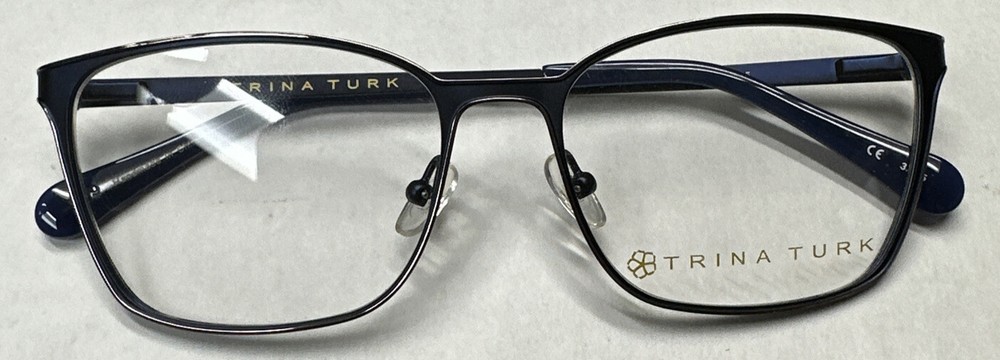 New Trina Turk Sloan Midnight (MIDN) 52-15-135 Navy Blue Womens Eyeglass Frame