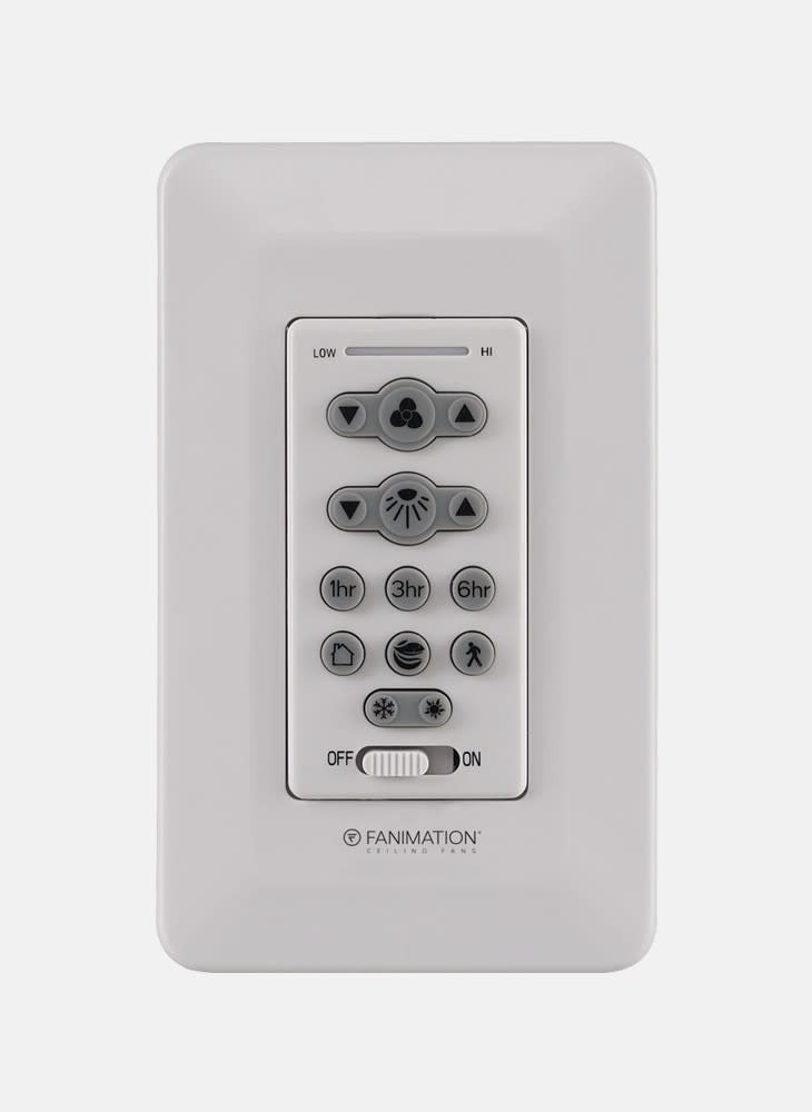 Fanimation TW206 White 6-Speed DC Motor Wall Fan Control