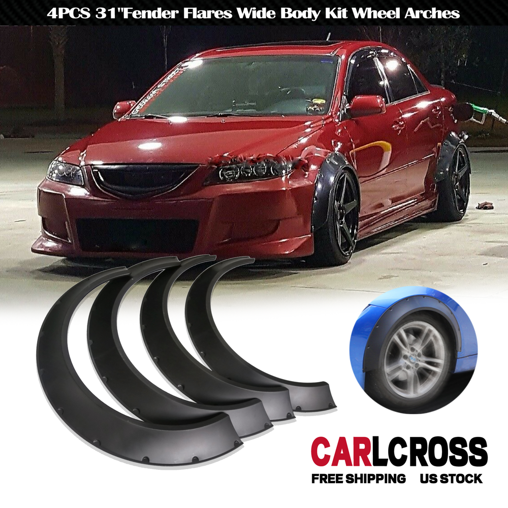 For Acura TSX Set of 4 Fender Flares Extra Wide Body Kit Wheel Arches