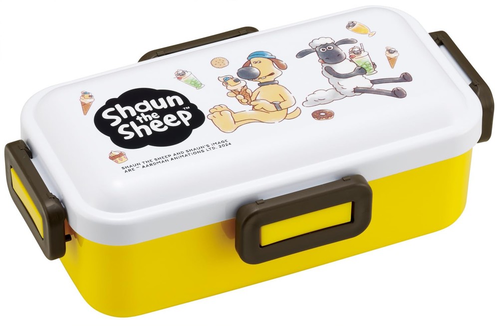 Skater Bento Box 530ml Antibacterial Fluffy Dome Lid Shaun the Sheep Design