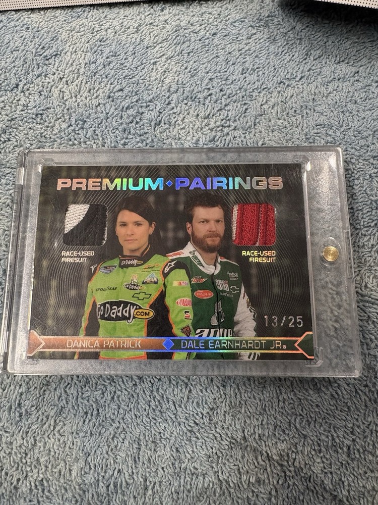 2010 Press Pass Serial #12/25 Danica Patrick Dale Earnhardt Jr NASCAR Premium Pairing