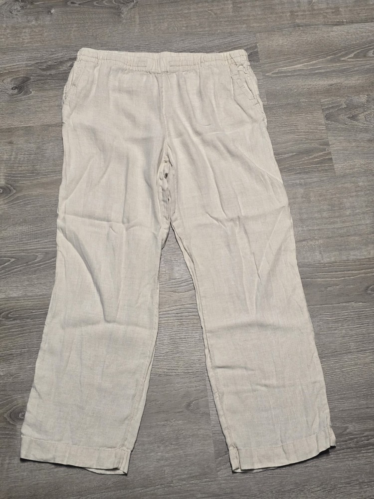 Charter Club Women's 100% Linen Pants Size L