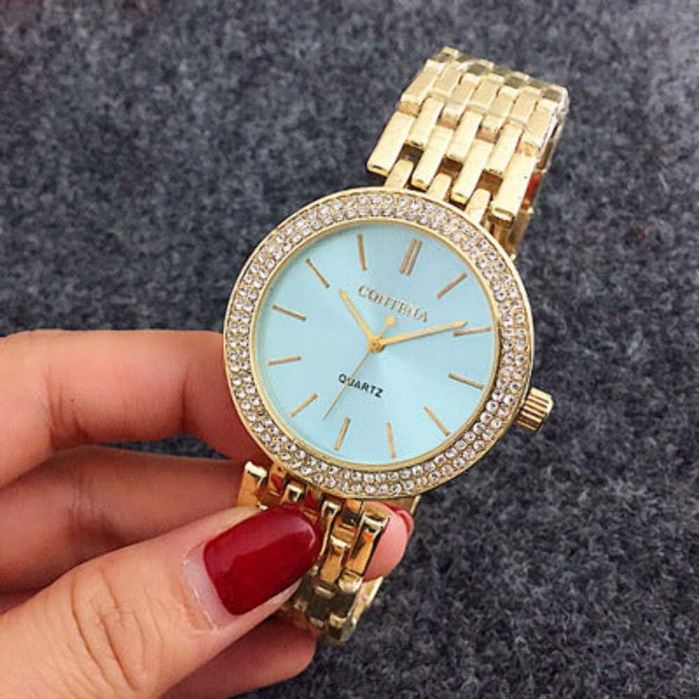 Stylish Women's Quartz Steel Band Watch in Gold, Silver, and Rose Gold Options
