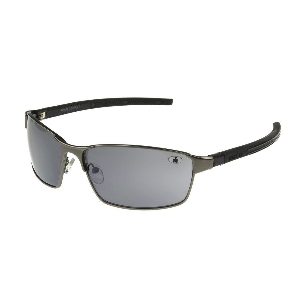 Stride Matte Gunmetal Black Rectangle Sport Sunglasses for Men 61mm