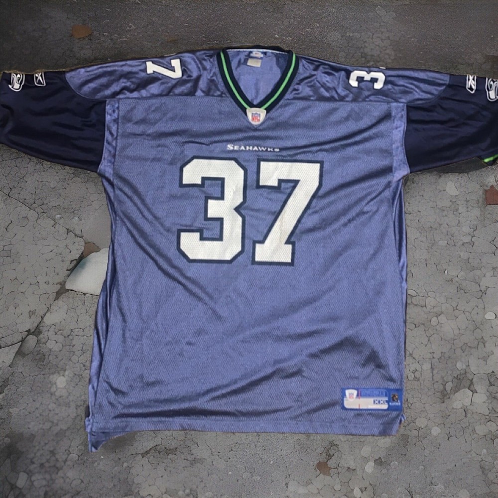 Vintage Reebok XXL #37 NFL Seattle Seahawks Jersey Alexander Football Jersey Y2K