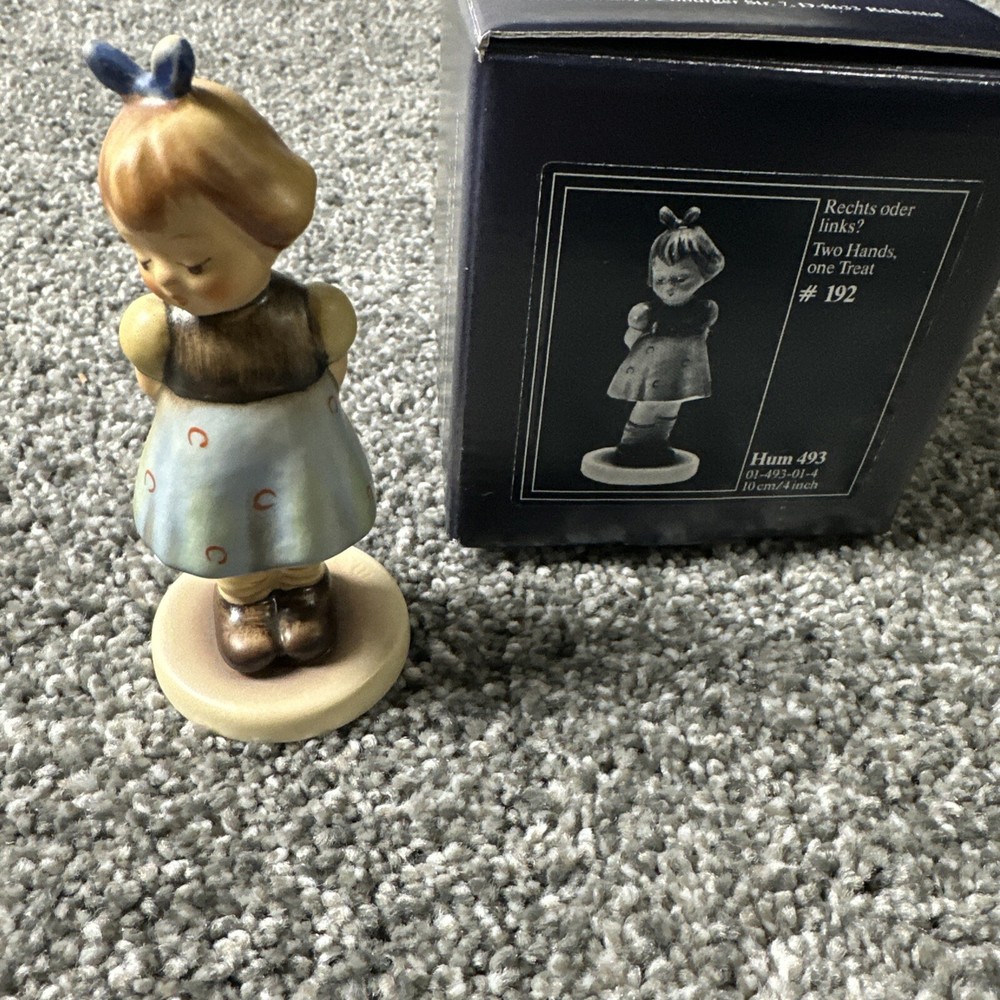 Hummel Goebel Two Hands One Treat Figurine 493 #192 with Box TMK 7
