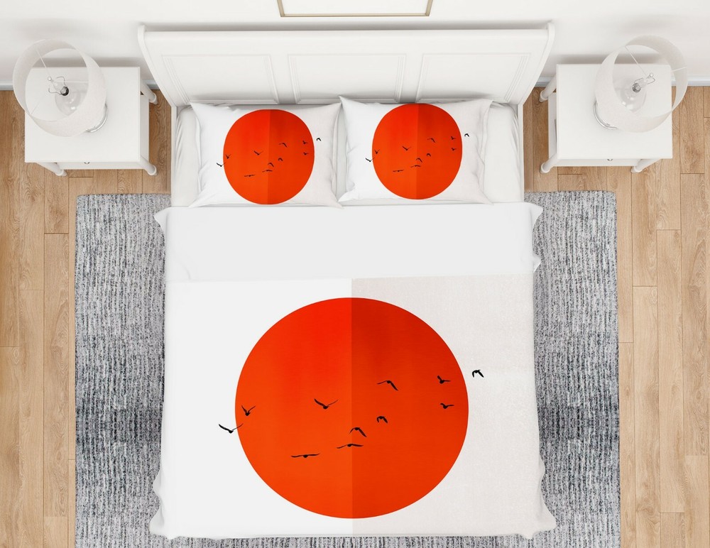 3D Red Sun A137 Bed Pillowcases Quilt Duvet Cover Boris Draschoff Zoe