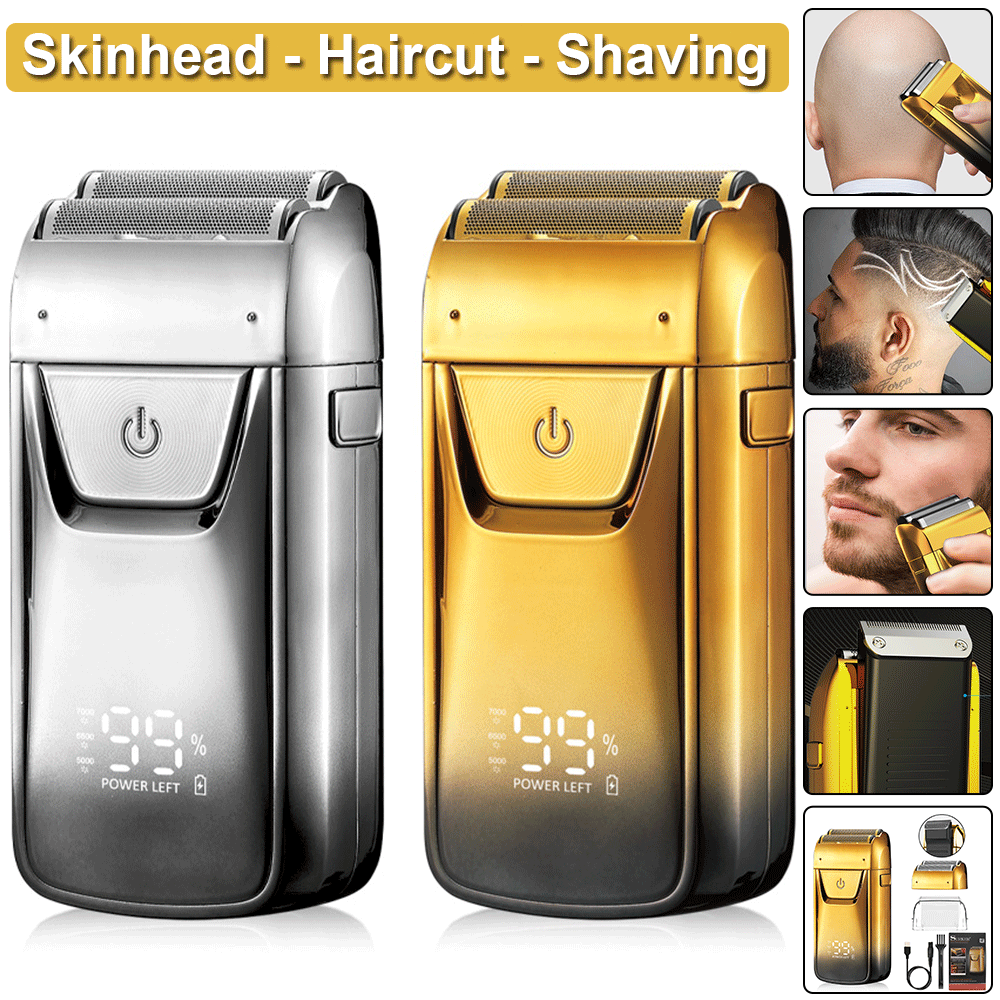 2025 New Electric Hair Trimmer Men's Portable Beard Shaver Blade Head Razor USA