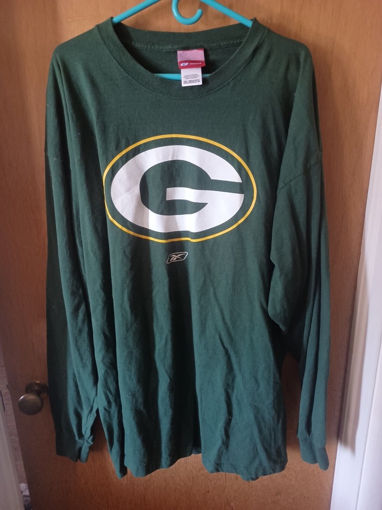 Greenbay Packers Men'sS Green Long Sleeve Top Size -2XL