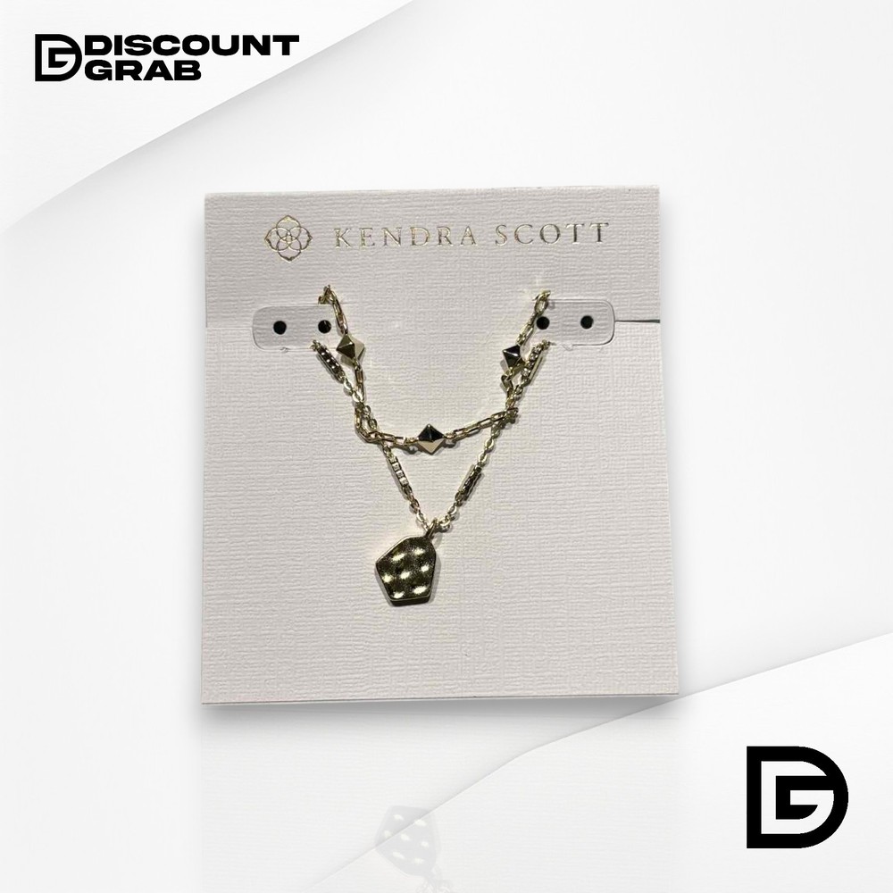 Kendra Scott Clove Multi-Strand Gold Plated Metal Necklace – Layered Elegance