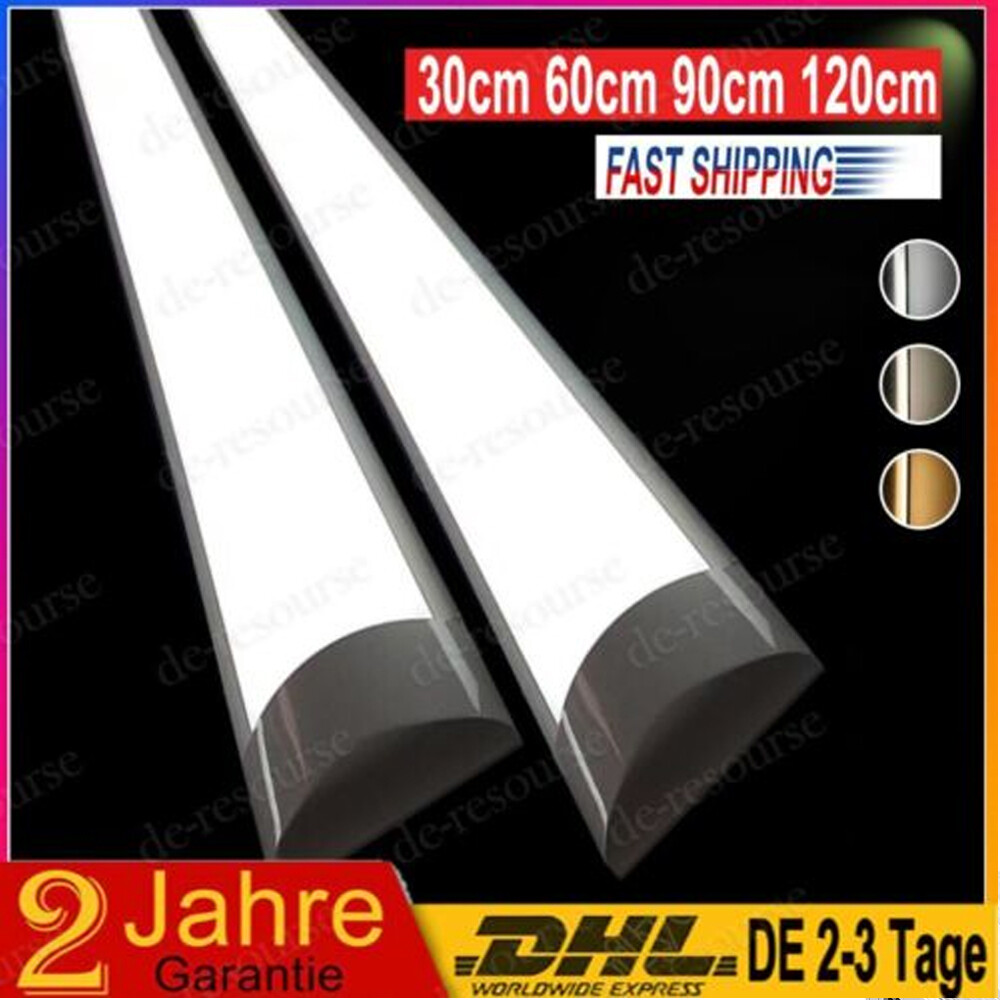 Energy-Efficient LED Batten Tube Lights for Garage, Shop & Workbench in 2FT 3FT 4FT Sizes