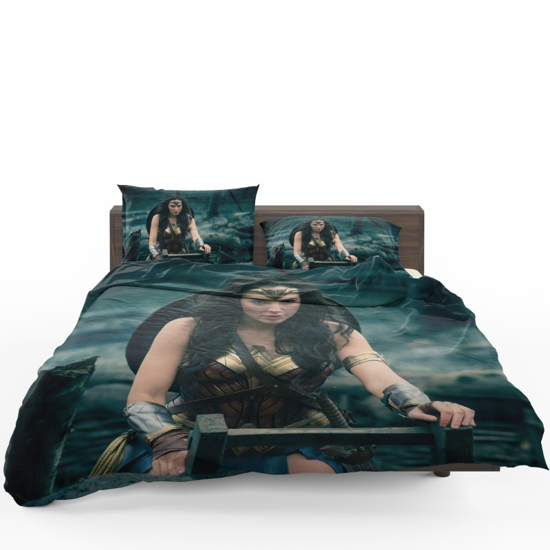 Gal Gadot Wonder Woman Quilt Duvet Cover Set Bedding Comforter Cover Pillowcase