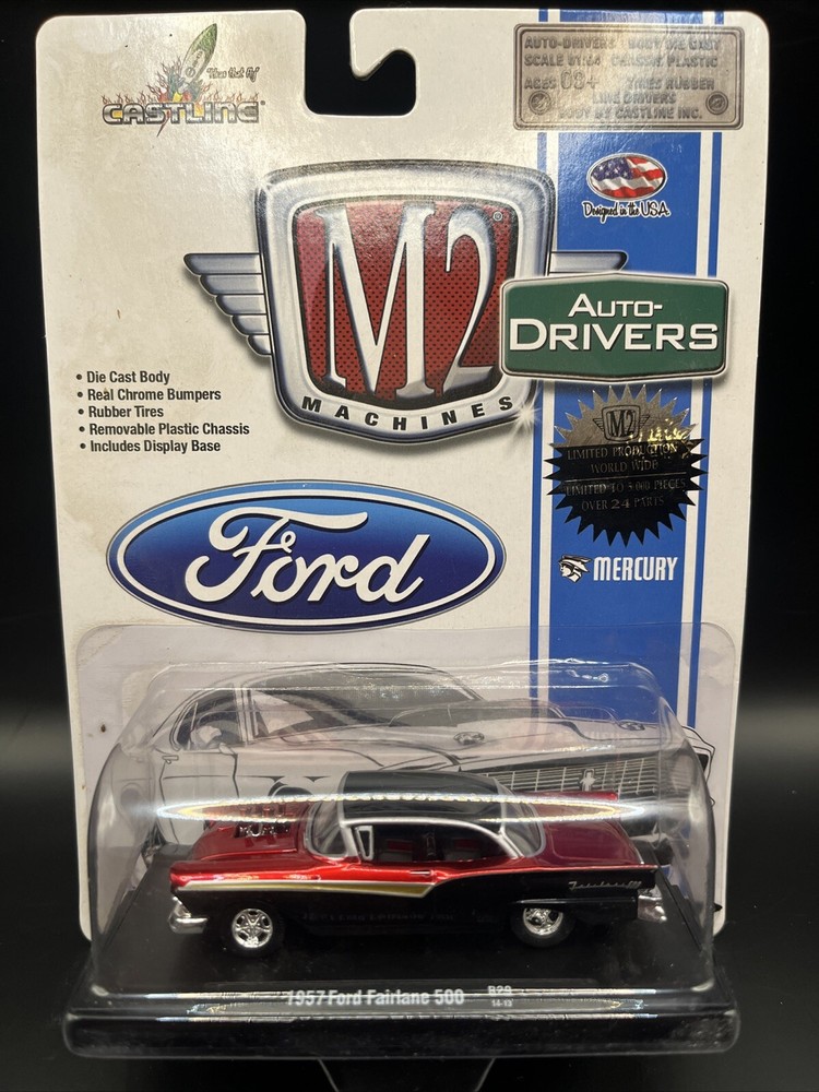 M2 Machines Limited Edition Auto-Drivers 1957 Ford Fairlane 500 1:64 Diecast