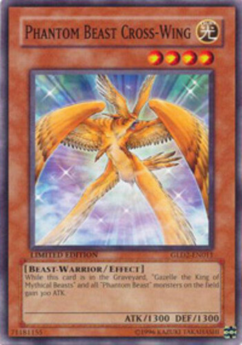 Phantom Beast Cross-Wing - GLD2-EN011 - Common - Limited Edition x1 - Lightly Pl