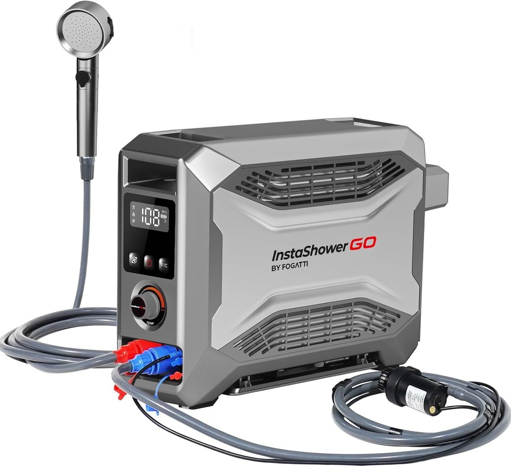 FOGATTI Portable Water Heater Propane 19000BTU Outdoor Camping Shower RV 5.5KW