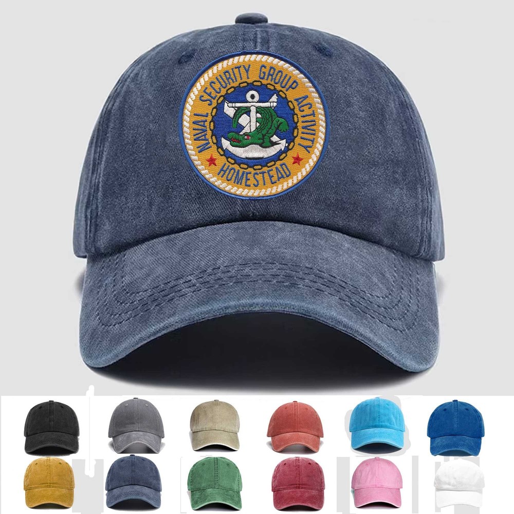 Custom Embroidered Hat Naval Security Group Activity - Homestead, Veteran Cap