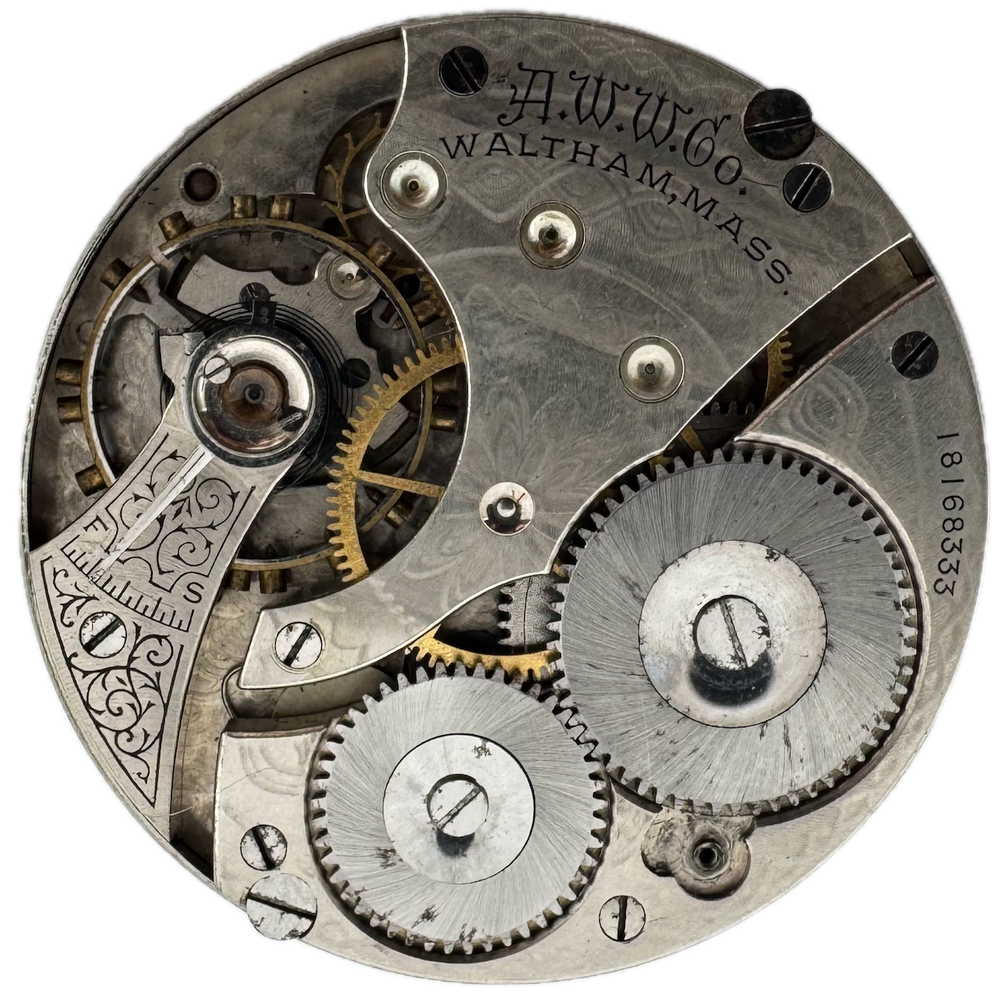 Antique 16s 1911 Waltham 7 Jewel Mechanical Pocket Watch Movement 610 USA