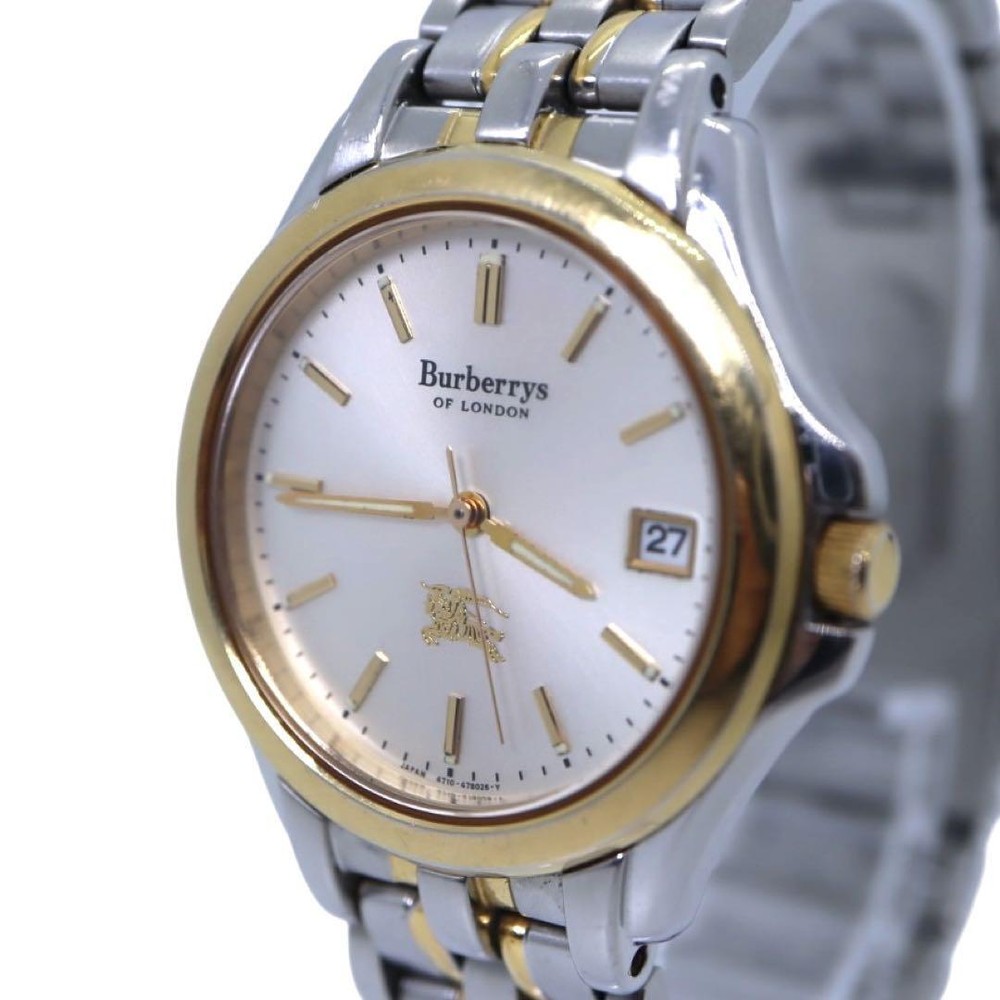 BURBERRY quartz Operational product hoselogo Watches Silver Stainless Steel mens