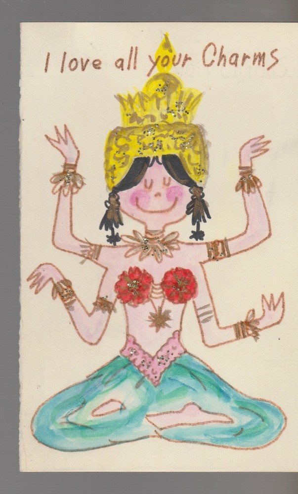 Mother’s Day I Love All Your Charms Shiva Greeting Card 5x7.5 Art MD0798-image