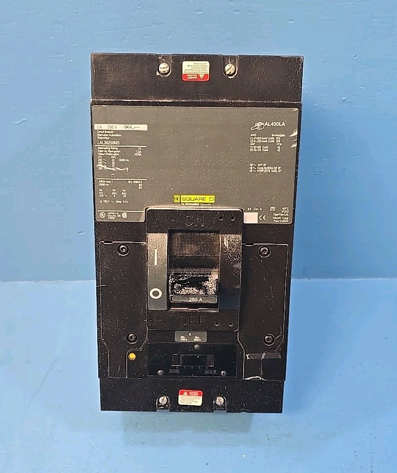 SQUARE D LAL36250MB 250A 600V 3Pole 3Ph Circuit Breaker