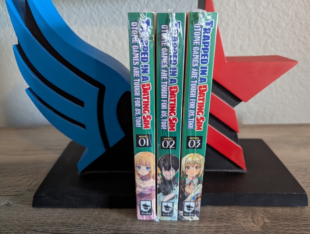 Trapped in a Dating Sim: Otome Games Are Tough For Us, Too! Vol 1-3 Novel Set