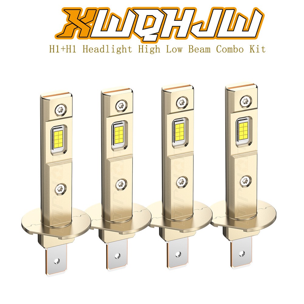 XWQHJW H1 LED Headlight Conversion Kit 6000K High Low Beam 4PCS New